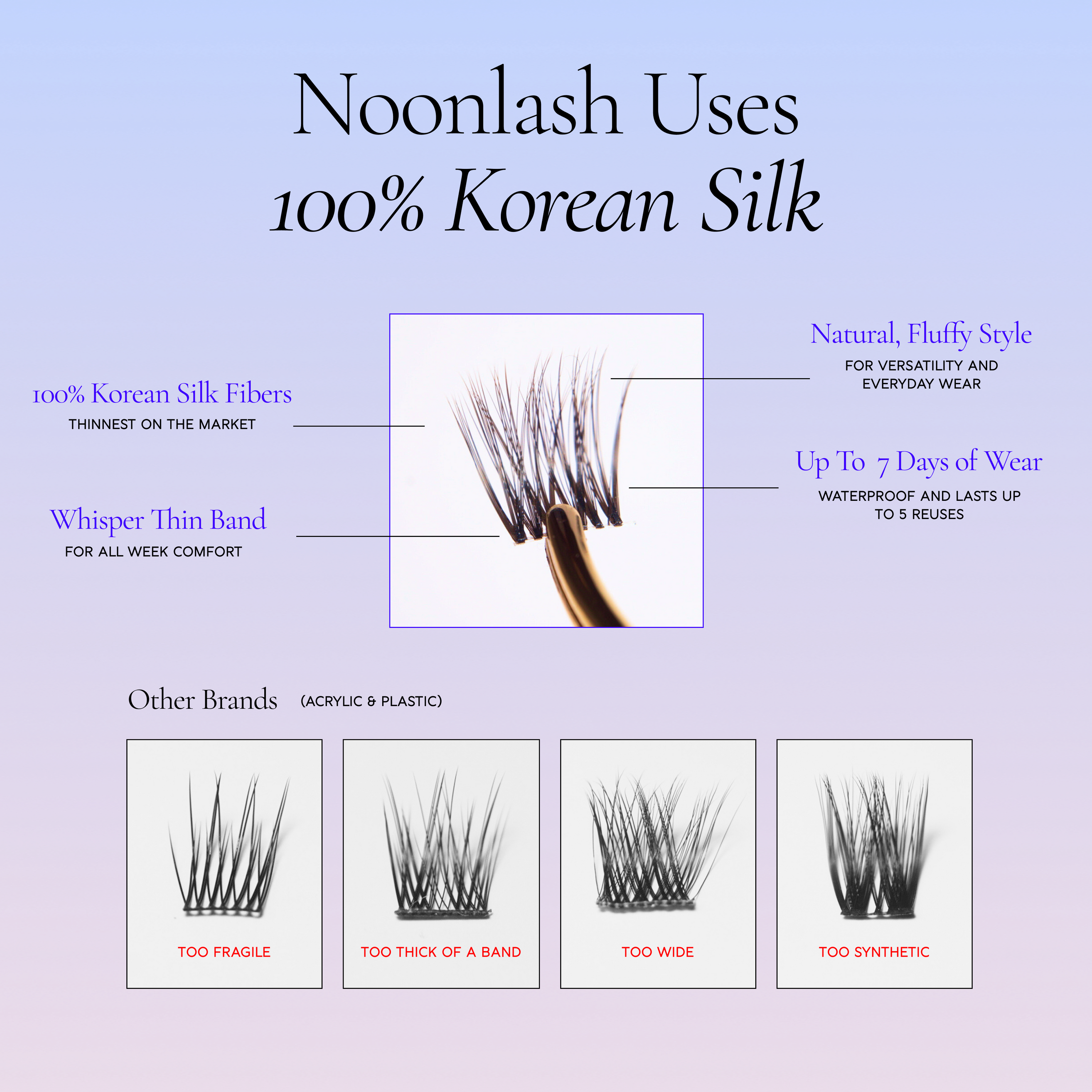 DAWN Silk Lashes, Natural Wispiness