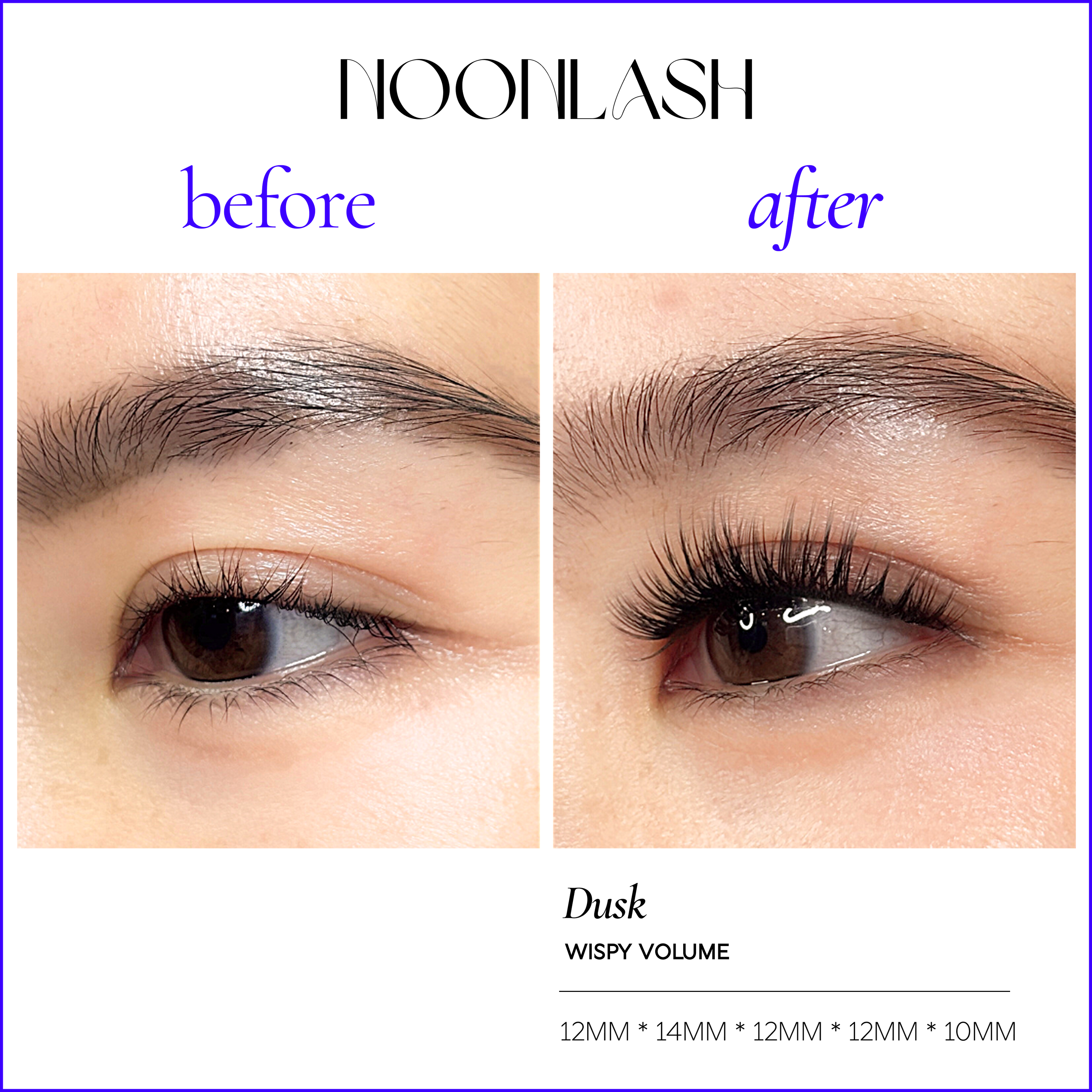DUSK Silk Lashes, Wispy Volume