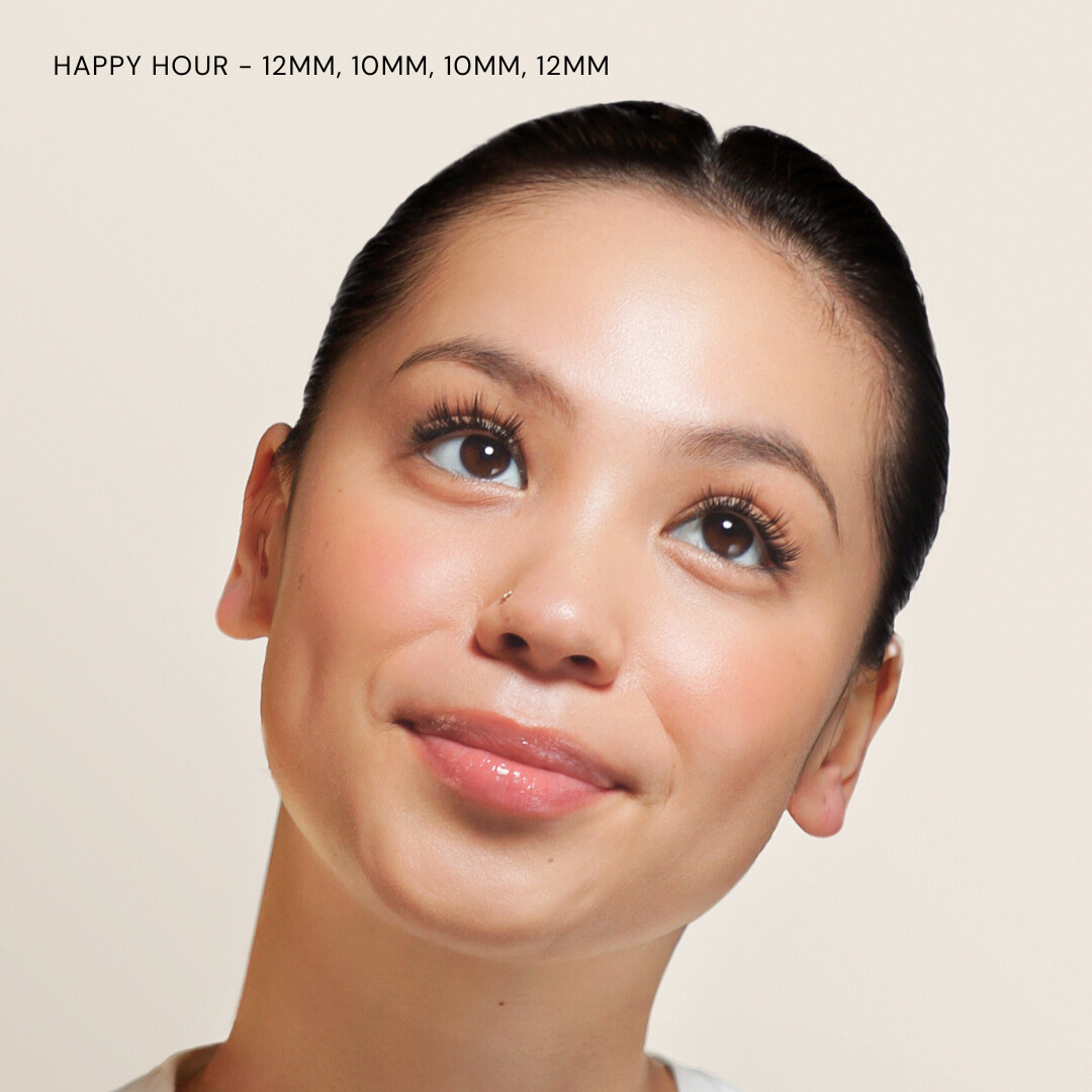 HAPPY HOUR Silk Lashes, Multi-Layered Multi-Length