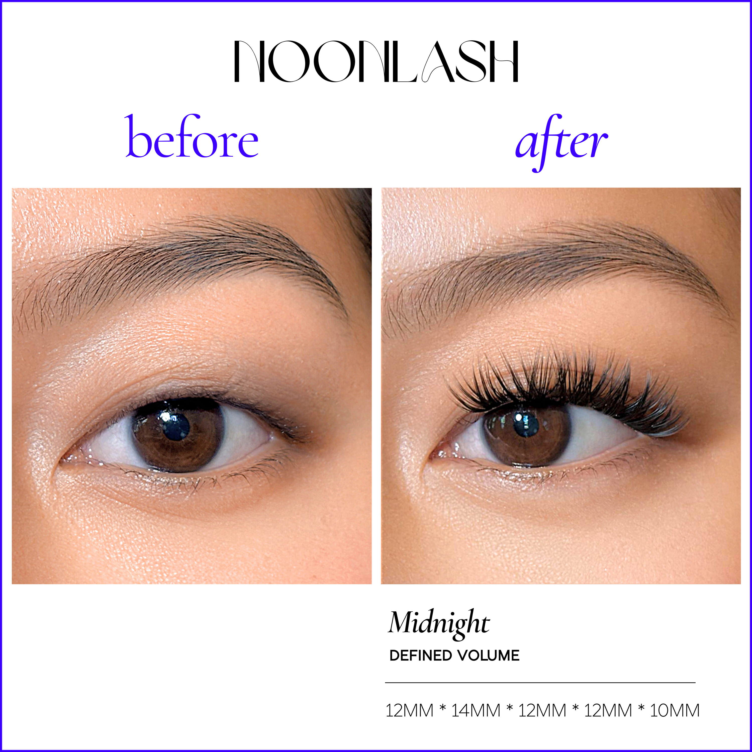 MIDNIGHT Silk Lashes, Defined Volume