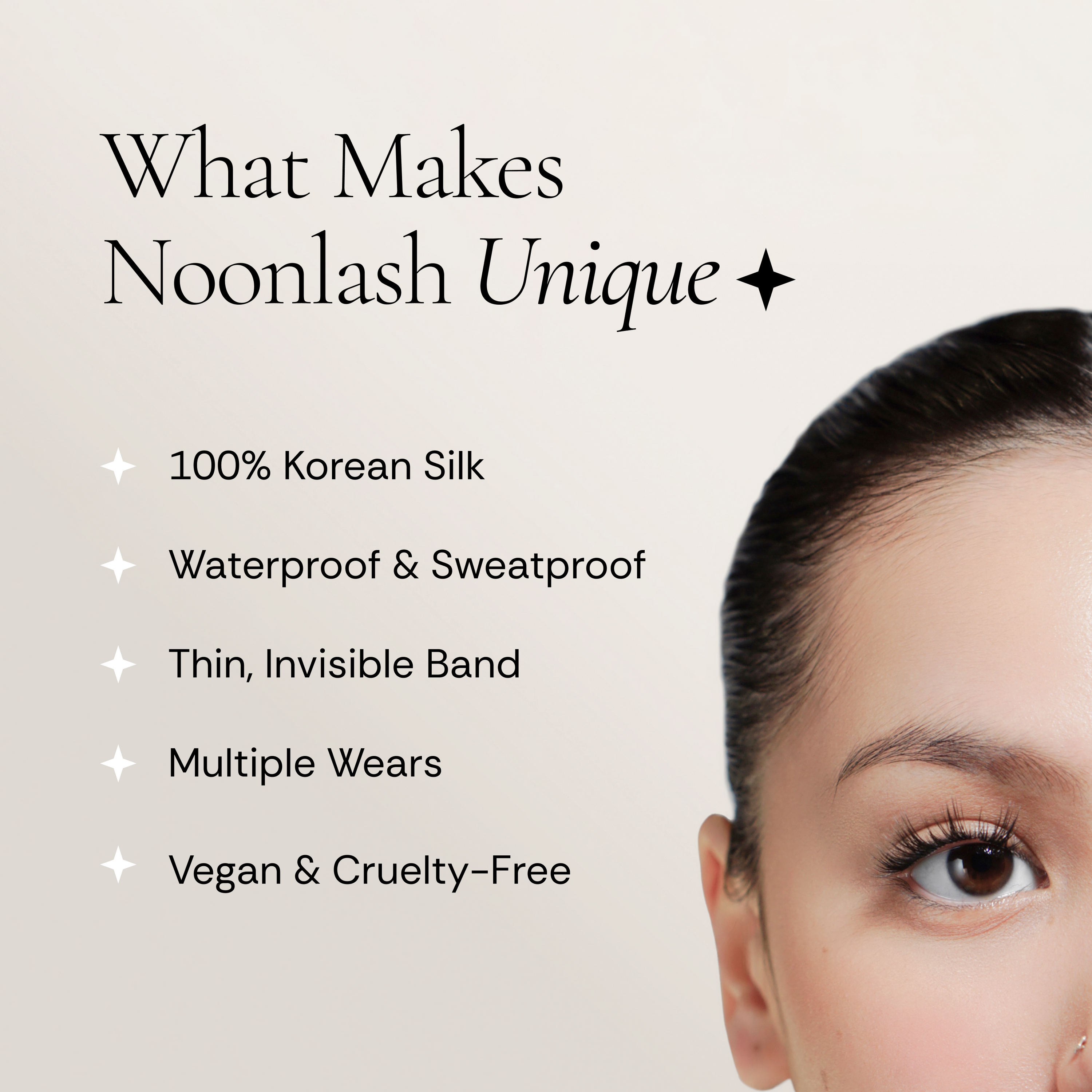 NOON Silk Lashes, Natural Fluffiness