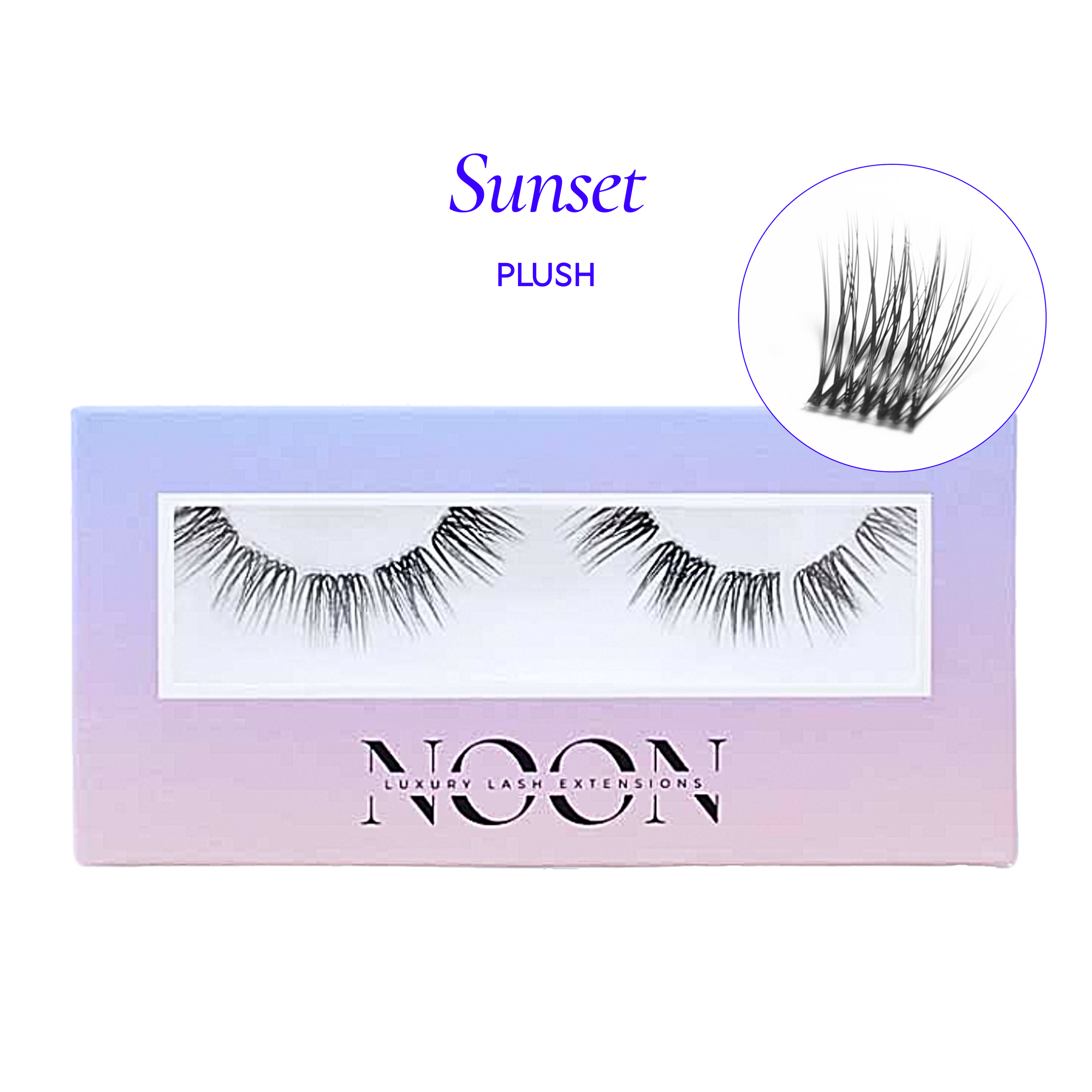 SUNSET Silk Lashes, Feathery Volume